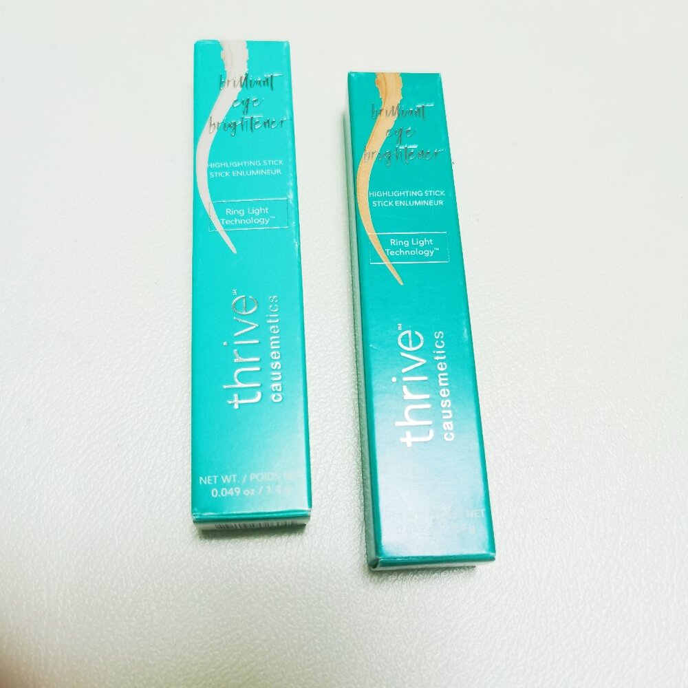 2pcs/Mieko+Aurora/Thrive Causemetics Brilliant Highlighting Stick Eye Brightener